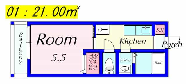 エフティコートの間取り図のサムネイル