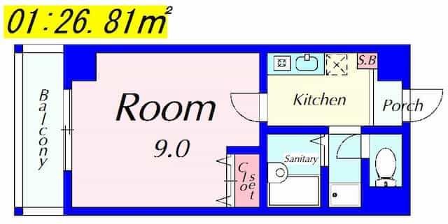 エランビタール３の間取り図のサムネイル