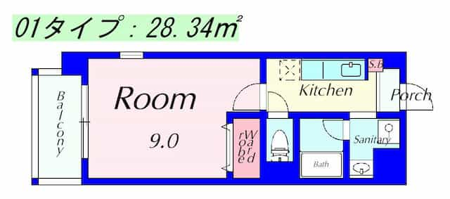 プリエール南草津の間取り図のサムネイル