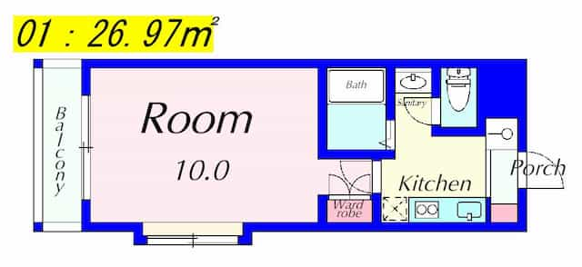 PALACIO K1(パラシオK1)の間取り図のサムネイル