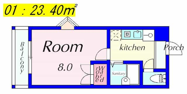 エスポワールＮＡＫＡＪＩＭＡの間取り図のサムネイル