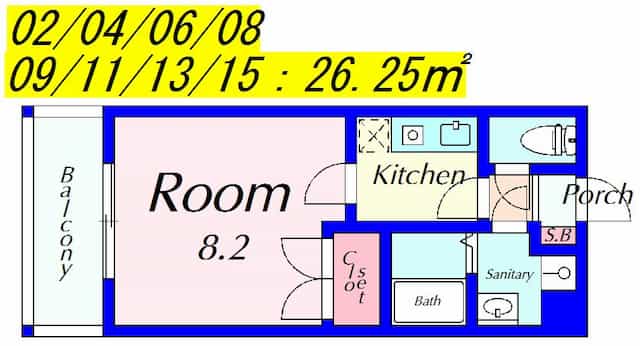ＧＲＯＯＶＥ南草津2の間取り図のサムネイル
