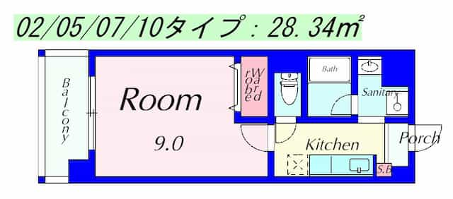 プリエール南草津の間取り図のサムネイル