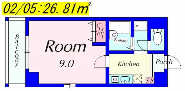 エランビタールⅢの間取り図のサムネイル