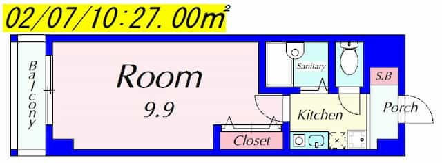 ベルエポックの間取り図のサムネイル