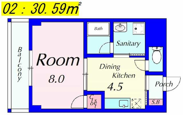 Prendreかがやきの間取り図のサムネイル