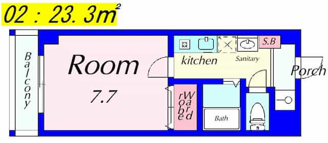 第2太陽ハイツ南草津の間取り図のサムネイル