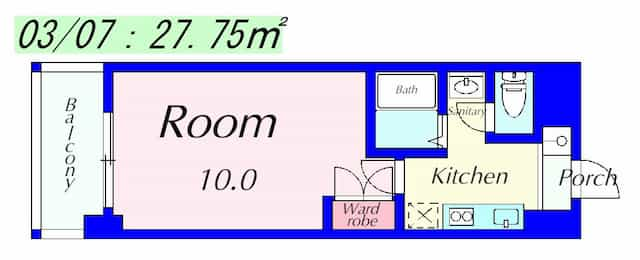 PALACIO K2(パラシオK2)の間取り図のサムネイル