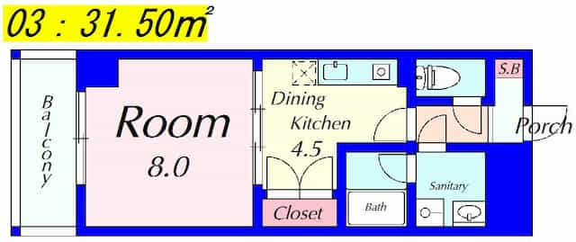 グランデ・ラーゴHOEI２の間取り図のサムネイル