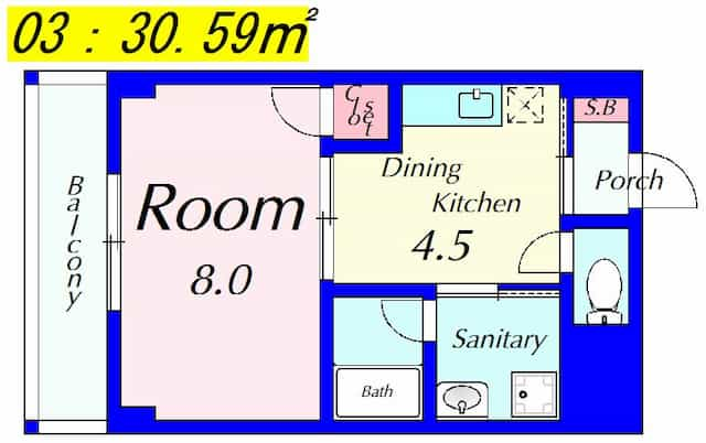 Prendreかがやきの間取り図のサムネイル