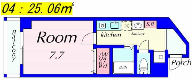 第2太陽ハイツ南草津の間取り図のサムネイル