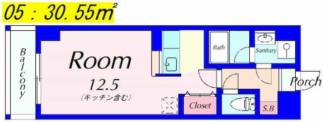 レインボーシティレックの間取り図のサムネイル