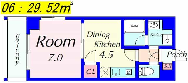 ハイライズ南草津の間取り図のサムネイル