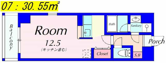 レインボーシティレックの間取り図のサムネイル