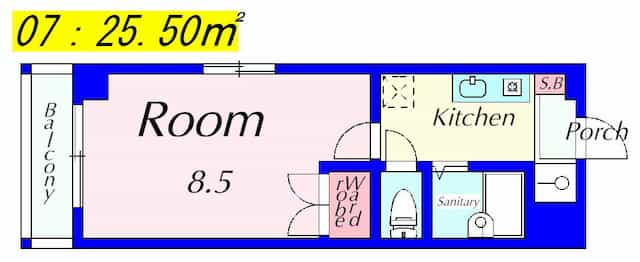 メゾンクレール(食事サポート付)の間取り図のサムネイル