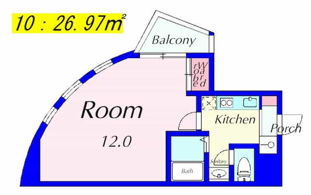 PALACIO K1(パラシオK1)の間取り図のサムネイル