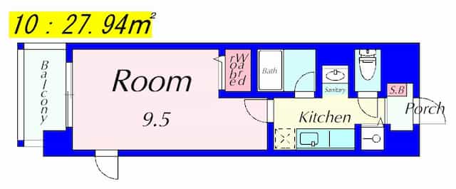 メゾンクレールⅢの間取り図のサムネイル