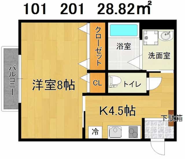 アンテノールの間取り図のサムネイル