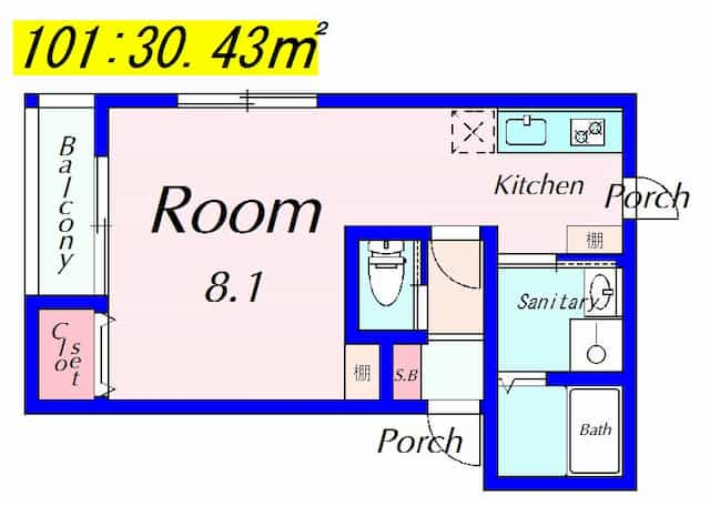 ステラマリス2の間取り図のサムネイル