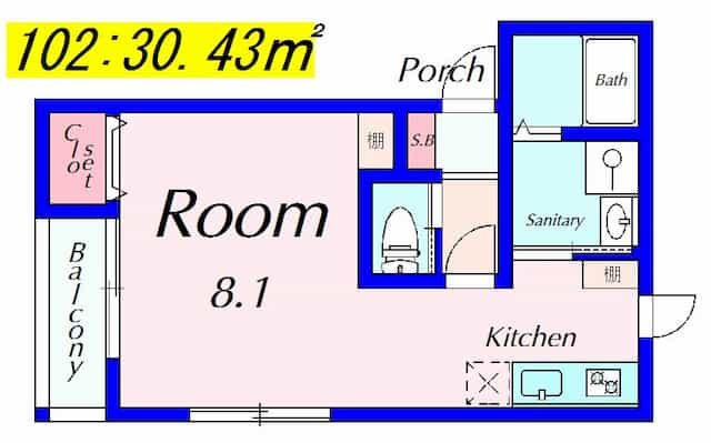 ステラマリス2の間取り図のサムネイル