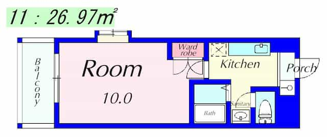 ラクーンＤ3の間取り図のサムネイル