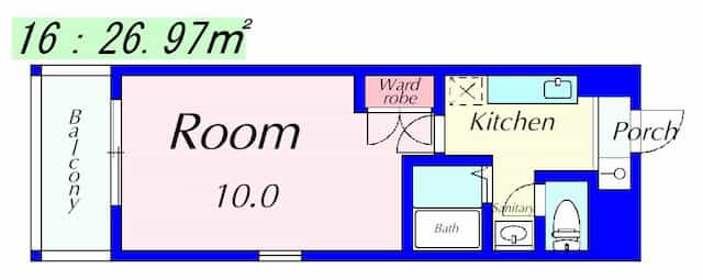 ラクーンＤ3の間取り図のサムネイル