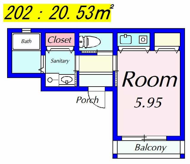 Cozy Court8(女性専用賃貸)の間取り図のサムネイル