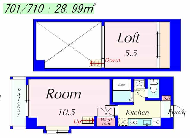 PALACIO K2(パラシオK2)の間取り図のサムネイル