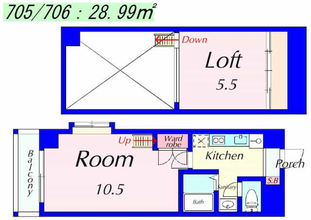 PALACIO K2(パラシオK2)の間取り図のサムネイル