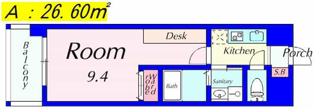 レインボーシティ南草津の間取り図のサムネイル