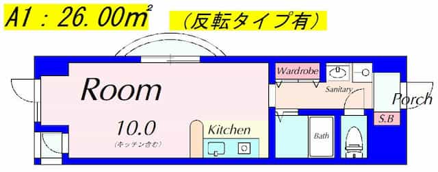 リベリー南草津の間取り図のサムネイル