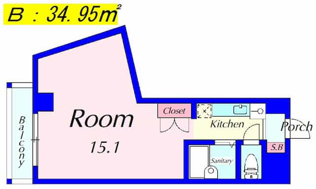 ビアンクールの間取り図のサムネイル