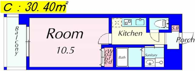 レインボーシティ南草津の間取り図のサムネイル