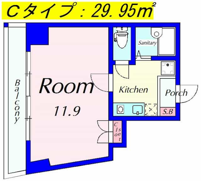 クレスト草津の間取り図のサムネイル