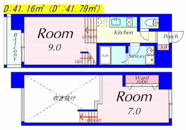 珠光ビル南草津の間取り図のサムネイル