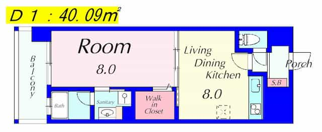 セシリー南草津の間取り図のサムネイル