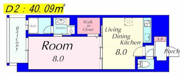 セシリー南草津の間取り図のサムネイル