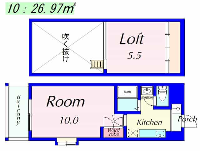 ラクーンＤ3の間取り図のサムネイル