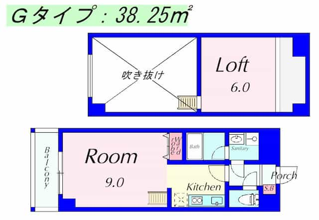 太陽プラザ南草津駅前の間取り図のサムネイル