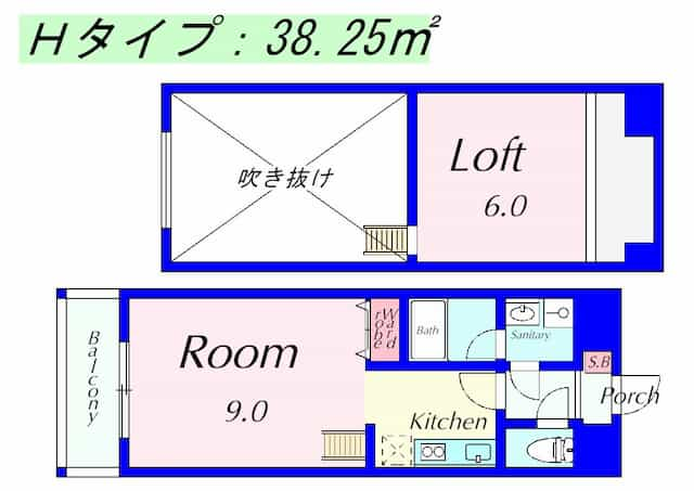 太陽プラザ南草津駅前の間取り図のサムネイル