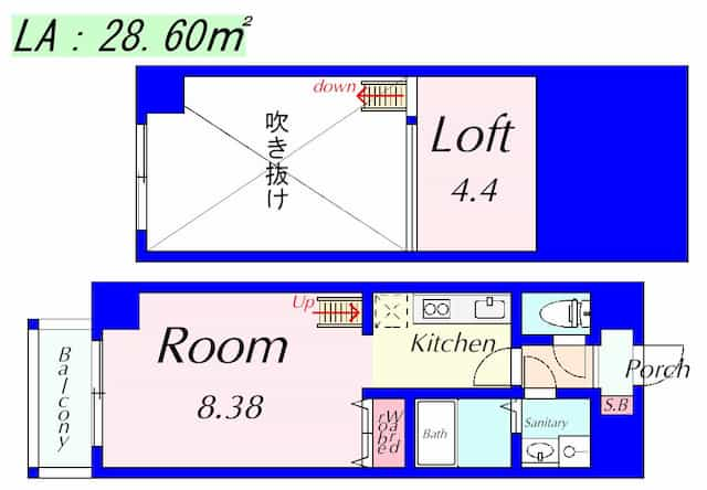 エンゼルプラザイースト2の間取り図のサムネイル