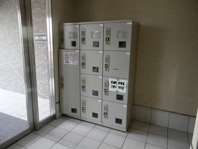 太陽ハイツ南草津Ⅲ外観、共用部写真
