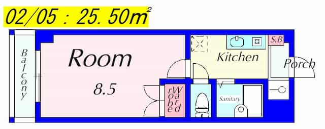 メゾンクレール(食事サポート付)の間取り図のサムネイル