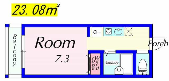 ハイツ玉川７の間取り図のサムネイル