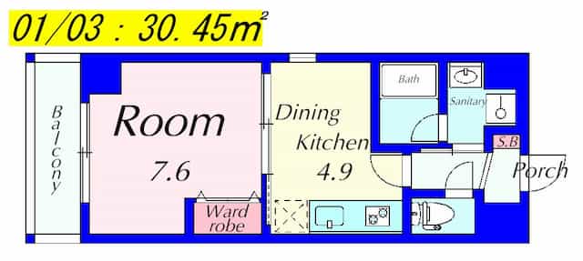 Greenwich houseの間取り図のサムネイル