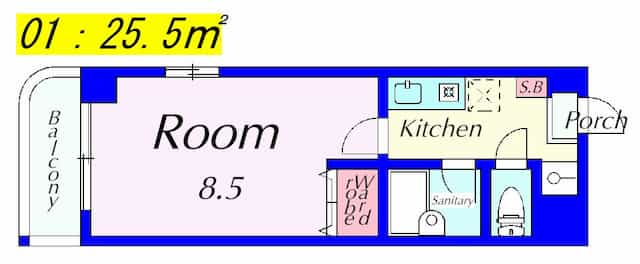 サンライズ西田の間取り図のサムネイル