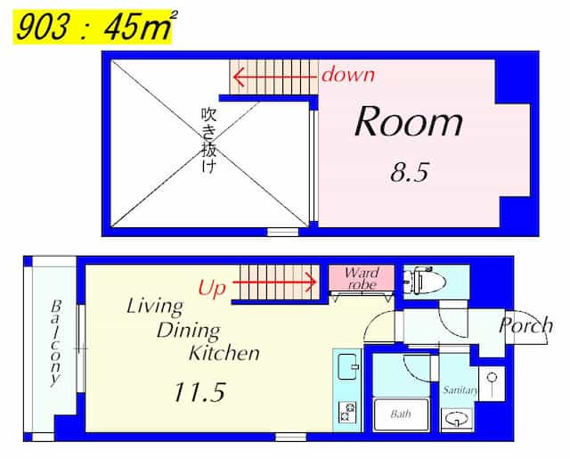 Greenwich houseの間取り図のサムネイル