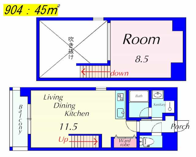 Greenwich houseの間取り図のサムネイル
