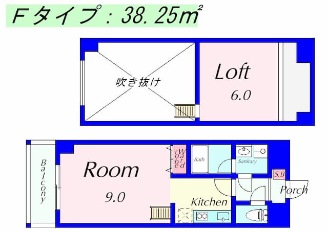 太陽プラザ南草津駅前の間取り図のサムネイル