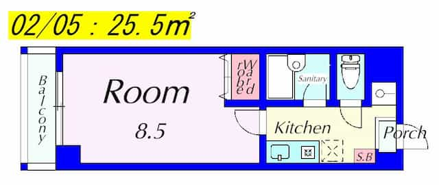 サンライズ西田の間取り図のサムネイル